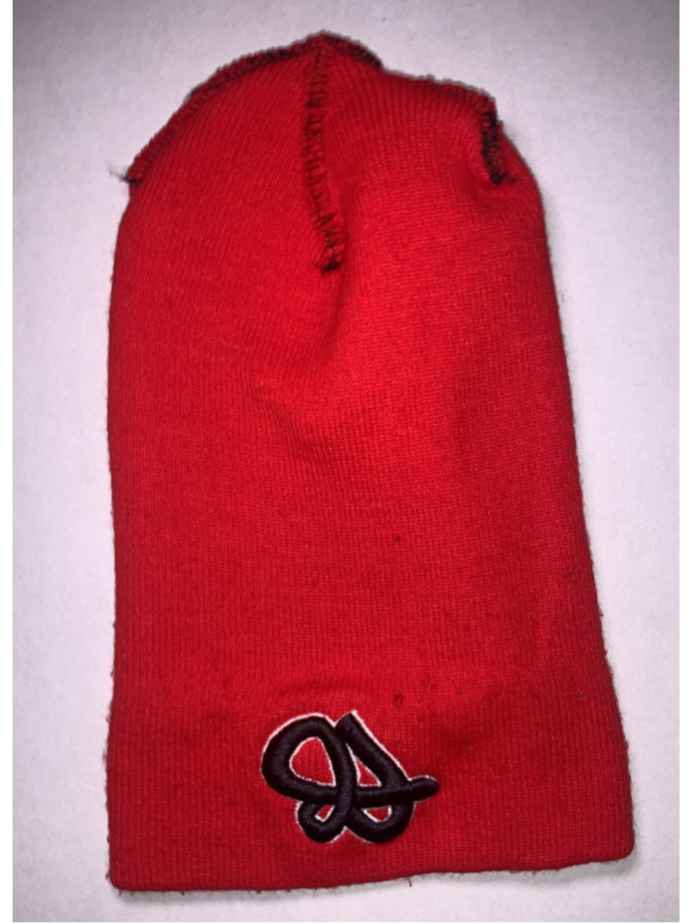 Vintage Fubu Beanie Red With Black Embroidered Logo Tag-less Winter Fall Spring - Picture 6 of 11